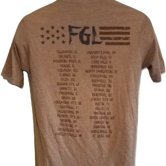 Florida Georgia Line Concert T Shirt FGL 2014 Tour Tee Country - Size S - Picture 3 of 4